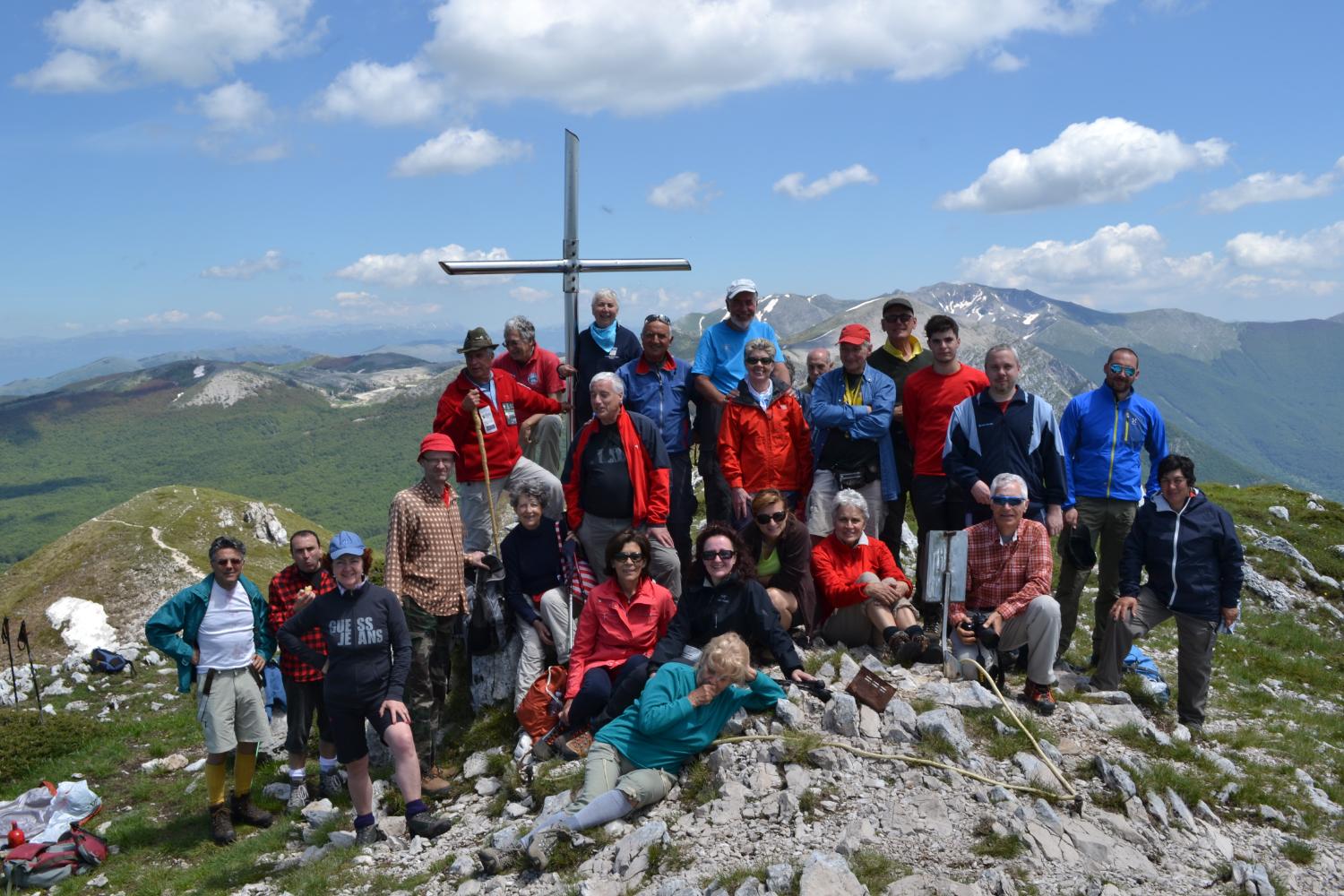 Sulla vetta del monte Tarino (foto Arduino Fratarcangeli)