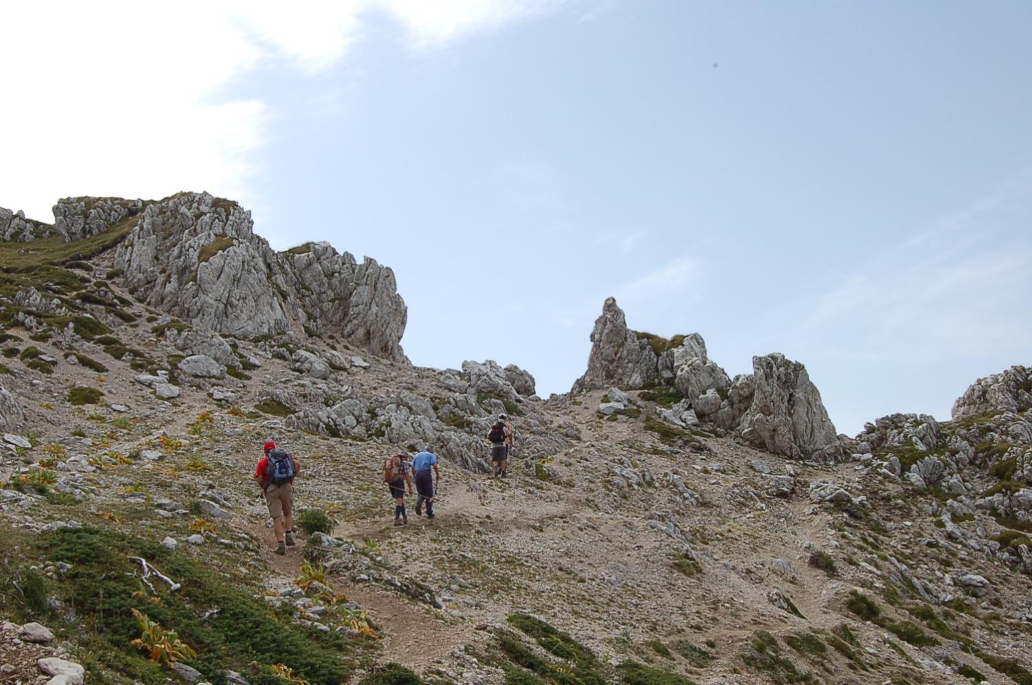 Verso il Passo del Diavolo (foto Arduino Fratarcangeli)