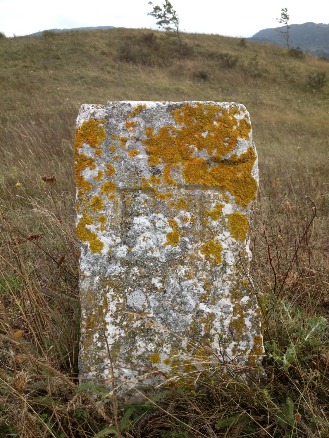 Il cippo del Regio Tratturo al Valico della Civita (foto Carlo Finocchietti)