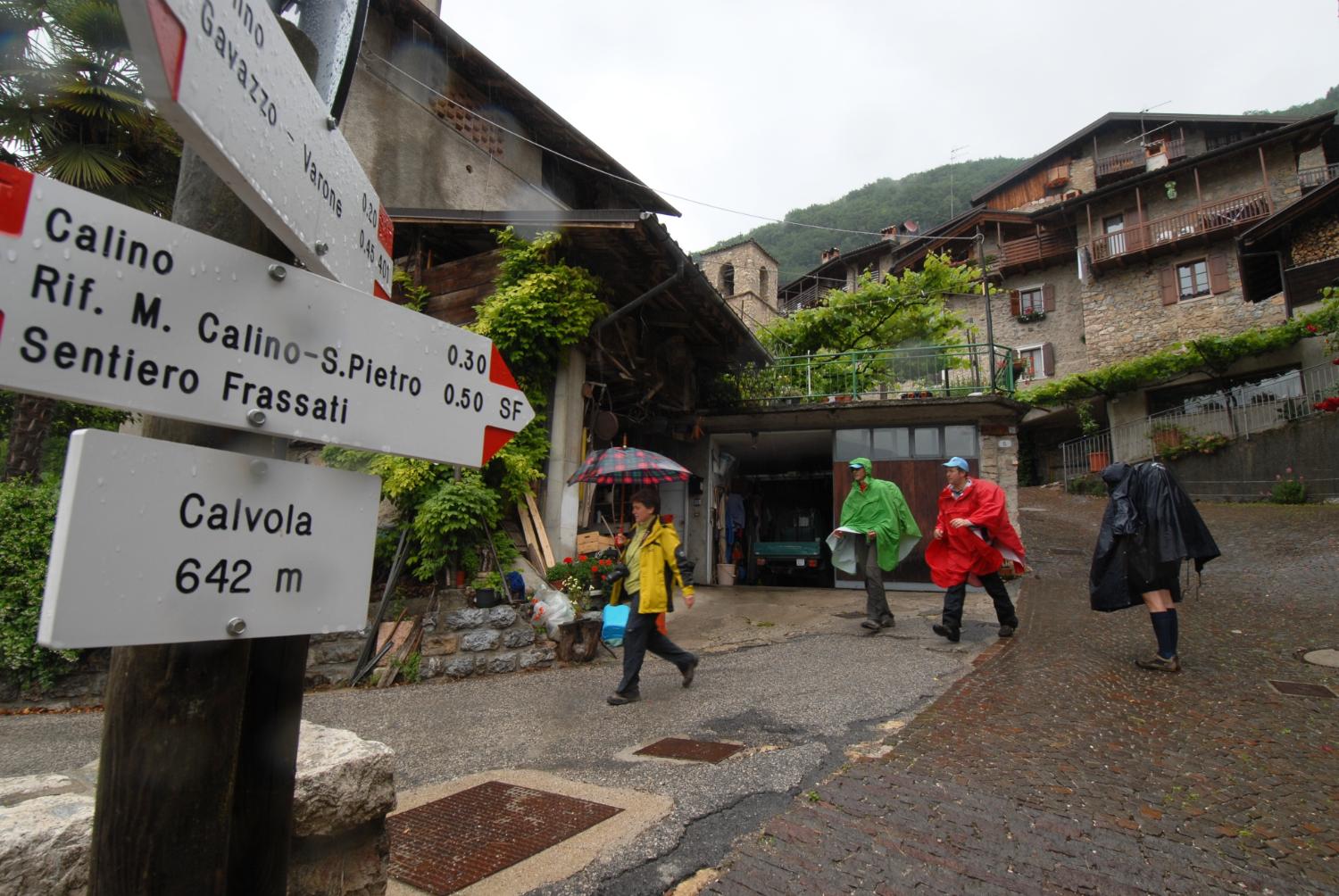 Il passaggio da Calvola (foto Gianni Zotta)