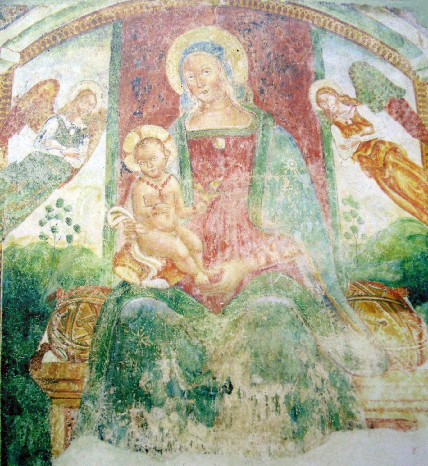 Santa Maria delle Trosce, affresco del Pinturicchio conservato a Palazzo del Capra (foto Stefano Binucci)