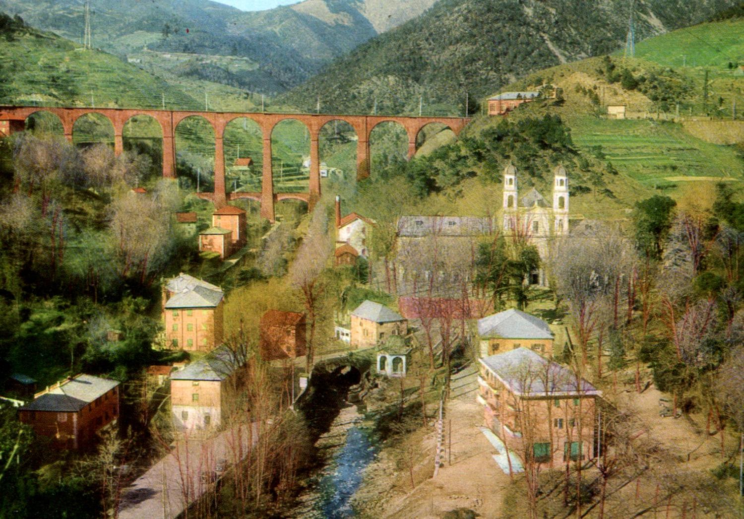 Acquasanta in una foto della prima metà del novecento (foto Archivio Maria Ottonello)