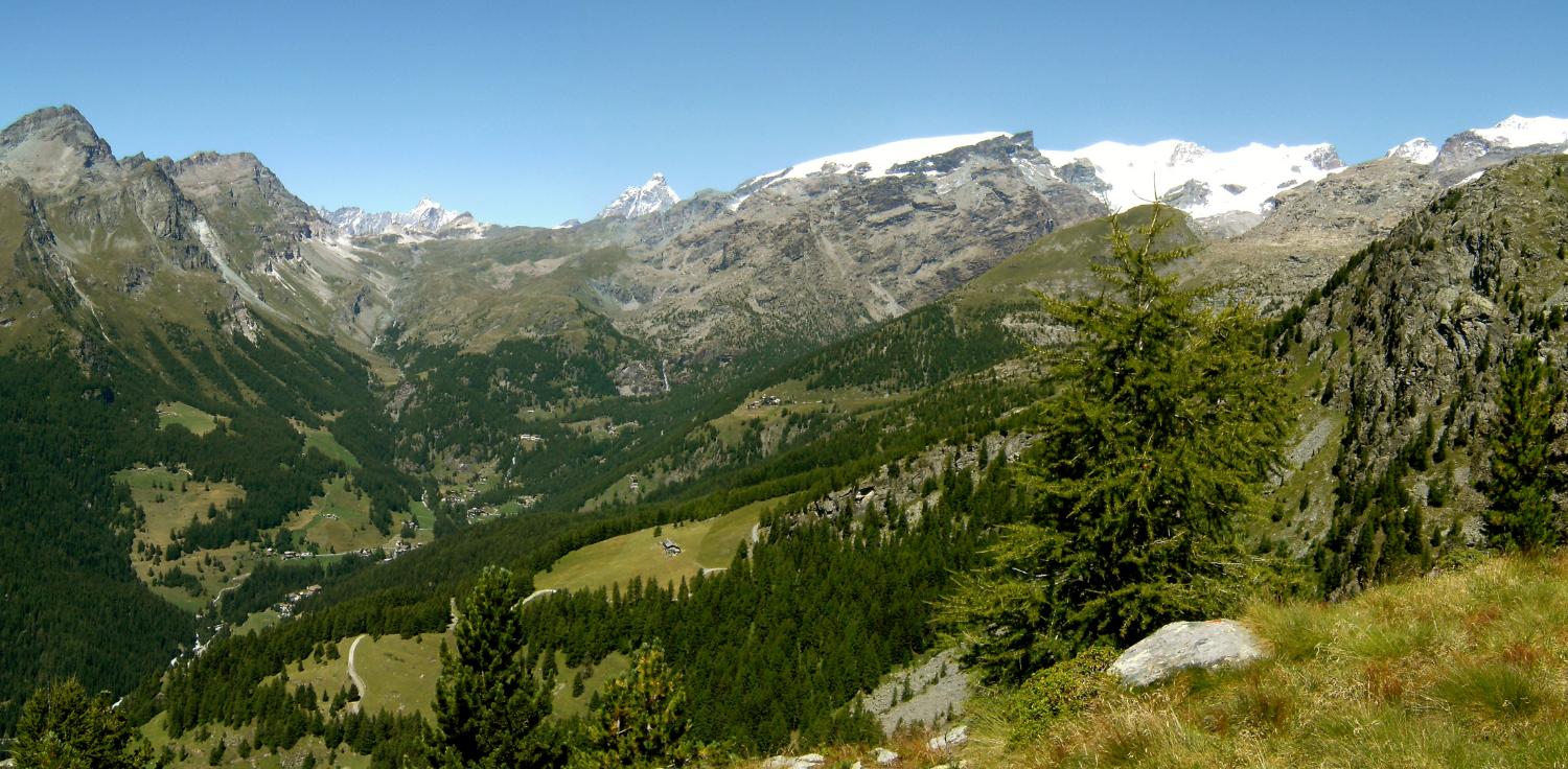 Panorama della testata della Val d'Ayas (foto Franco Grosso)