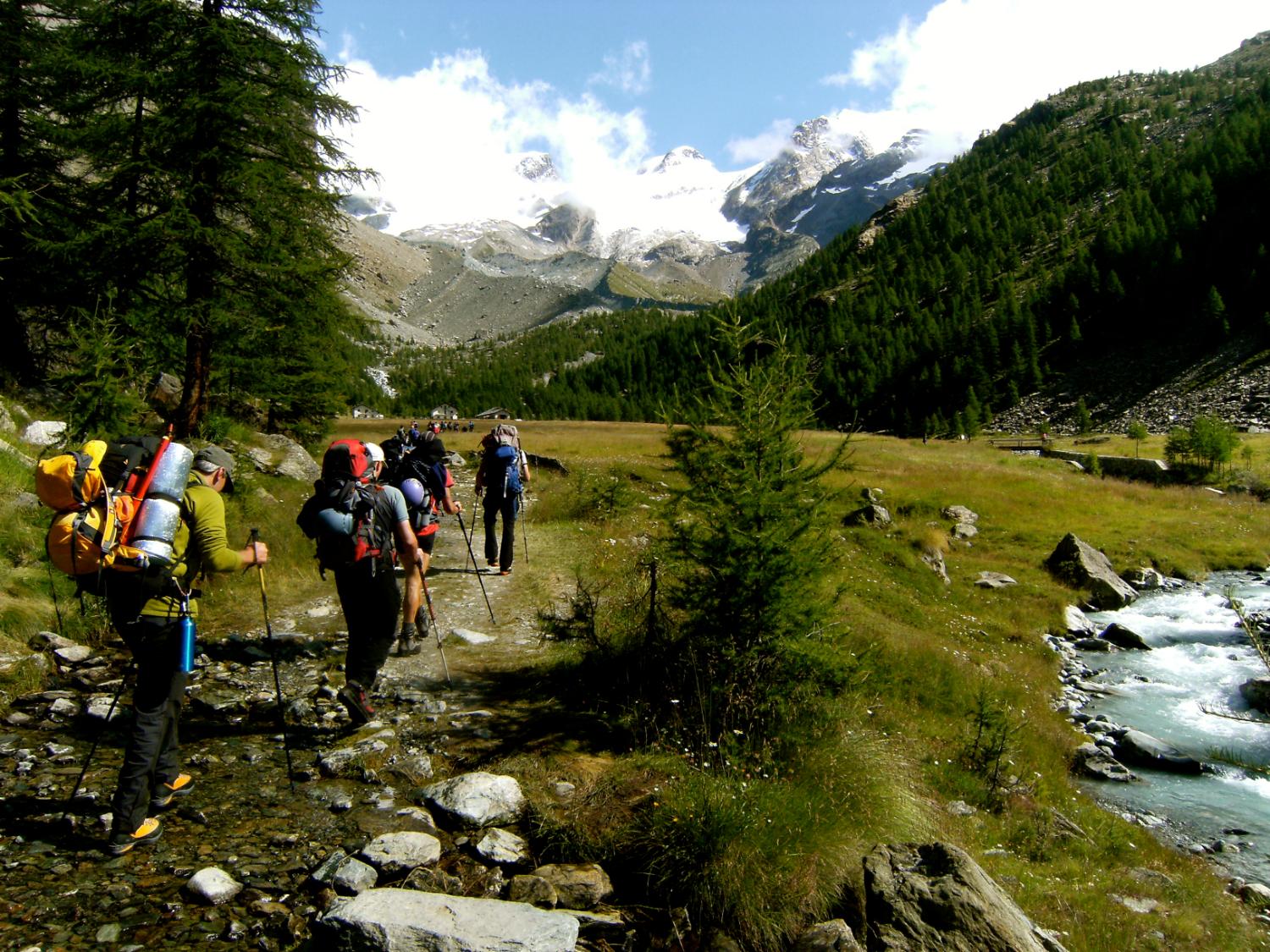 Arrivo al Pian di Véraz (foto Franco Grosso)