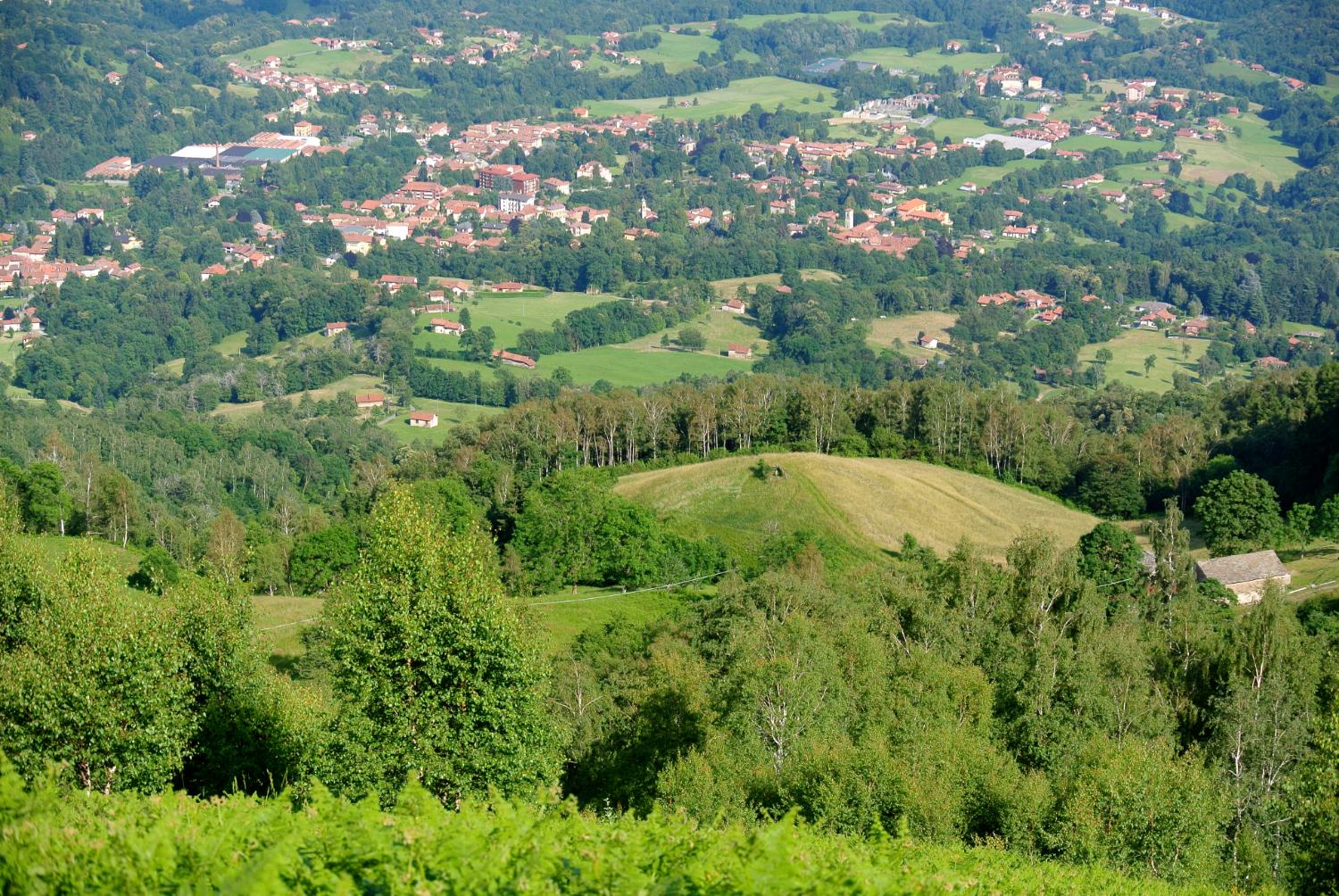 Panorama dalla Muanda verso Pollone (foto Franco Grosso)