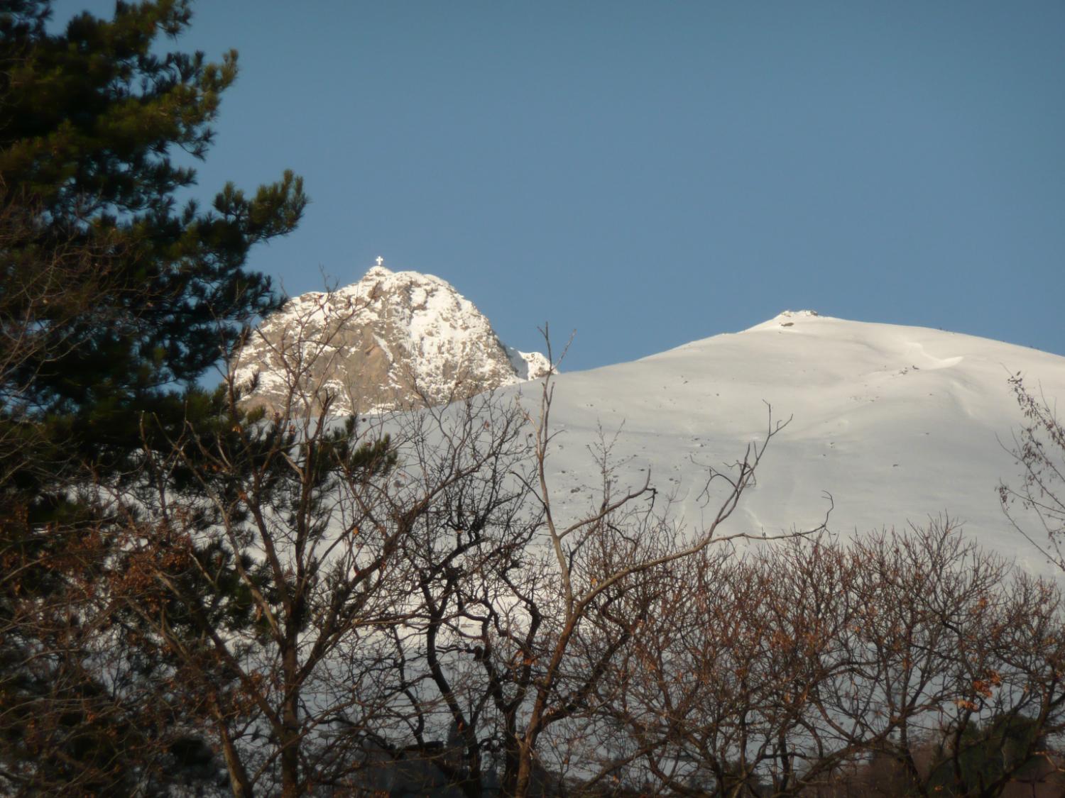 La Muanda e il Mucrone d'inverno (foto Pier Mario Miglietti)