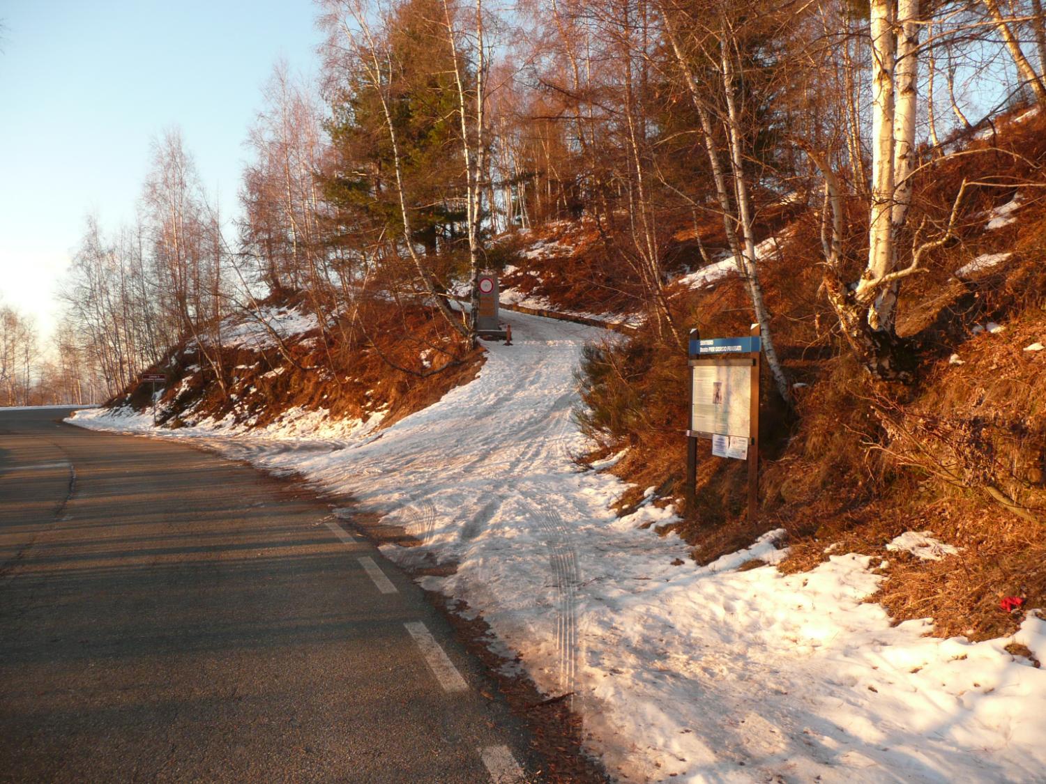 Sul Tracciolino d'inverno (foto Pier Mario Miglietti)